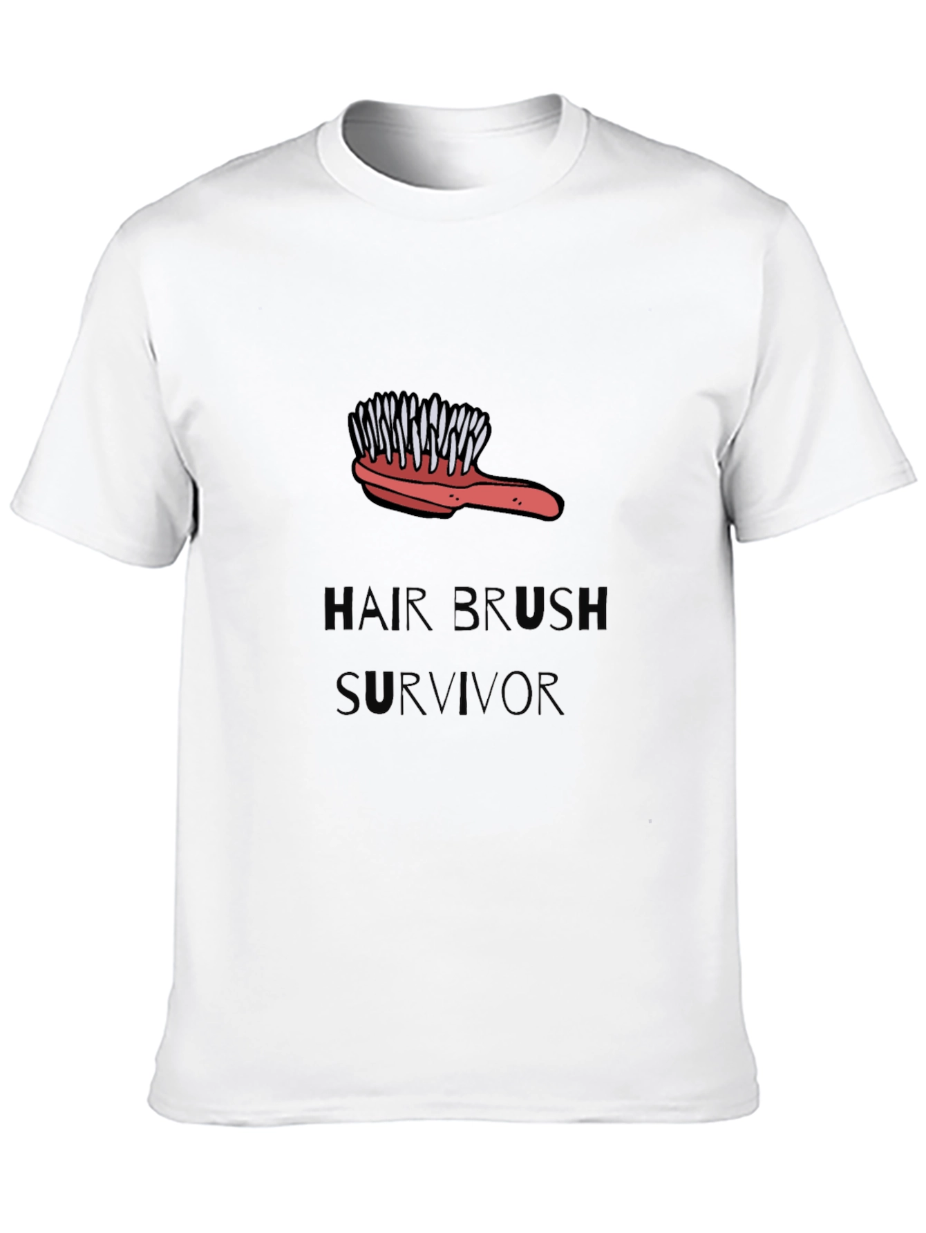 Hair Brush Survivor Graphic Tee