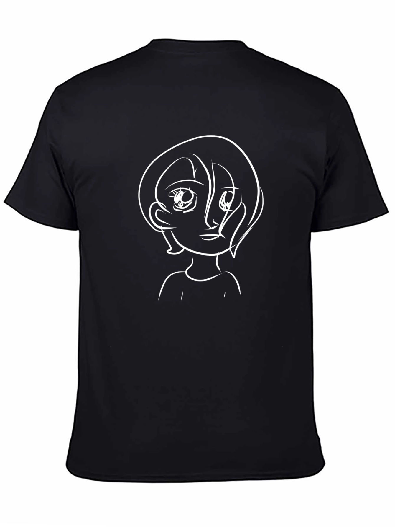 Anime Style Graphic Tee - Unisex Black T-Shirt