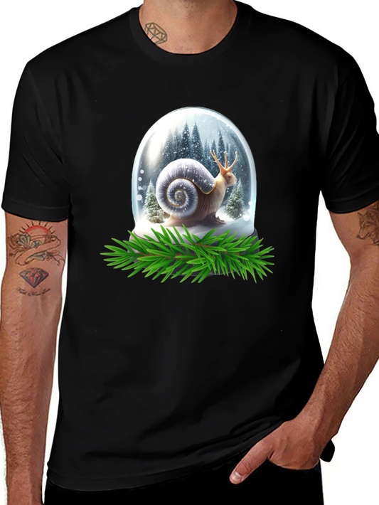 Snail Snow Globe Graphic Tee