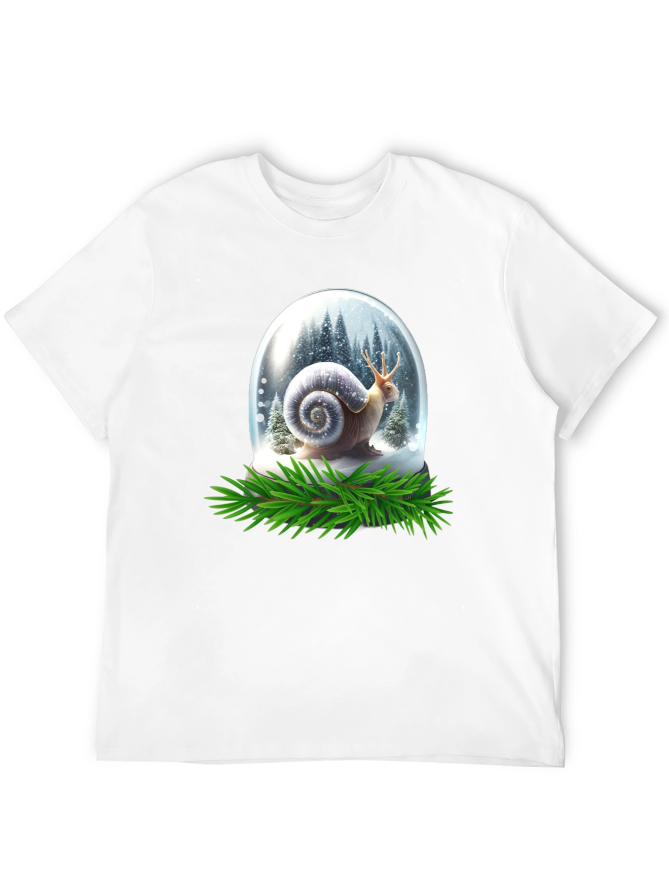 Snail Snow Globe Graphic Tee