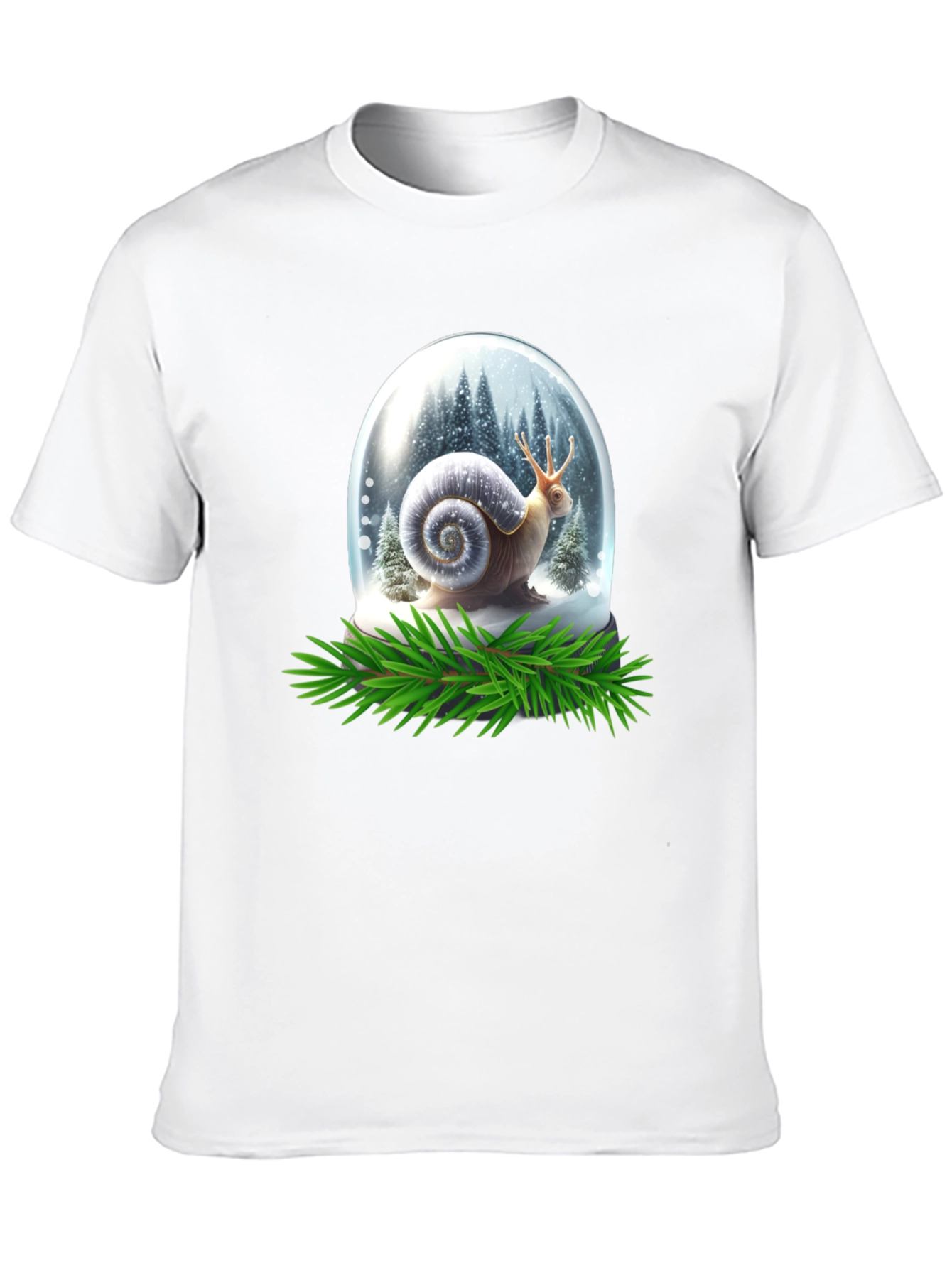 Snail Snow Globe Graphic Tee