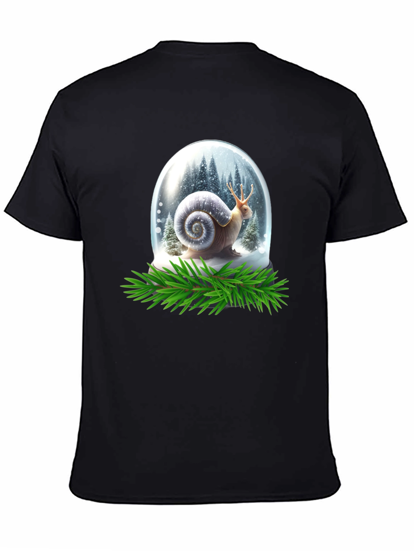 Snail Snow Globe Graphic Tee