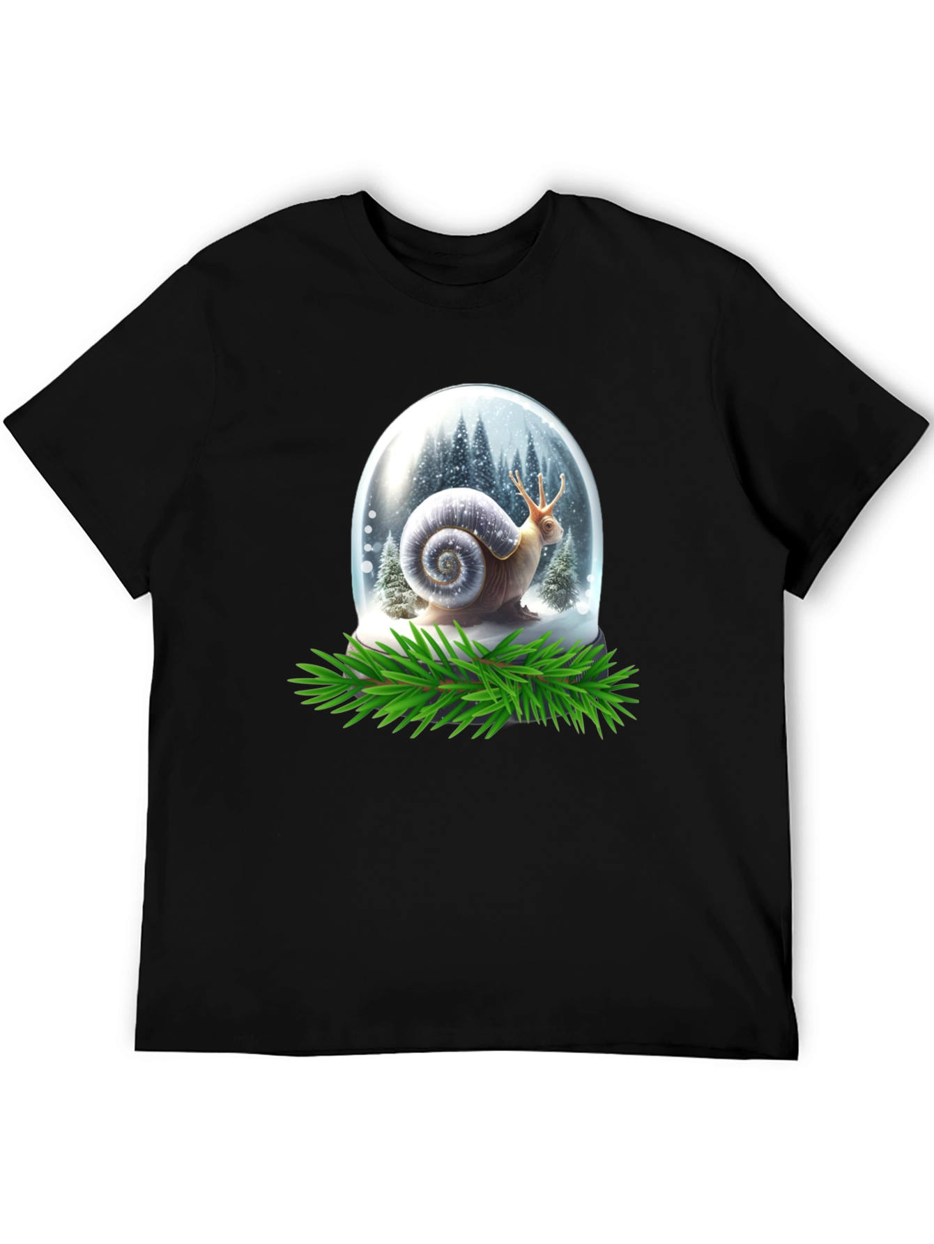 Snail Snow Globe Graphic Tee