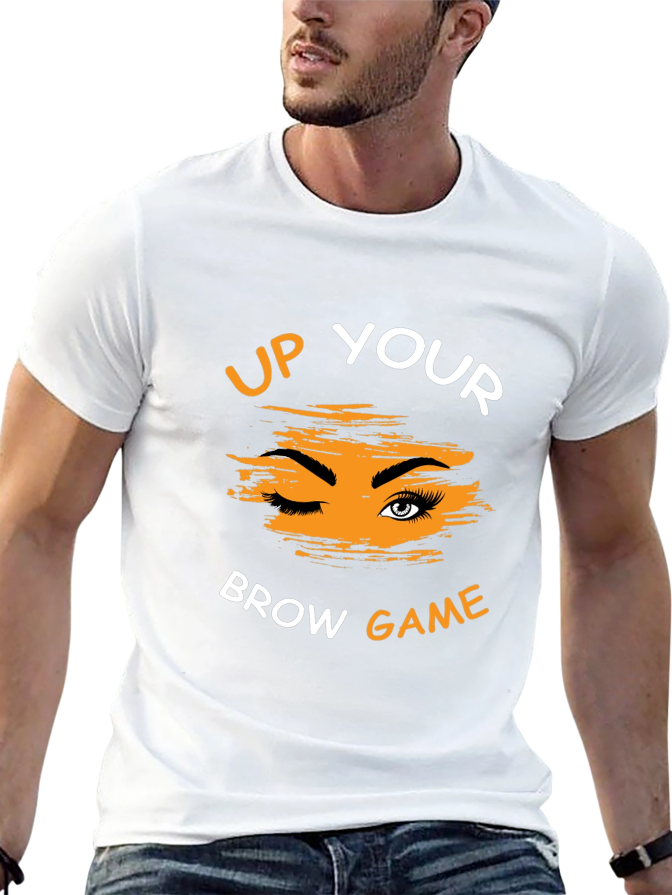 Up Your Brow Game Graphic Tee - Unisex
