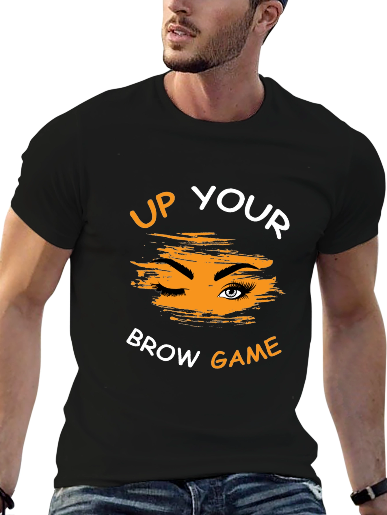 Up Your Brow Game Graphic Tee - Unisex