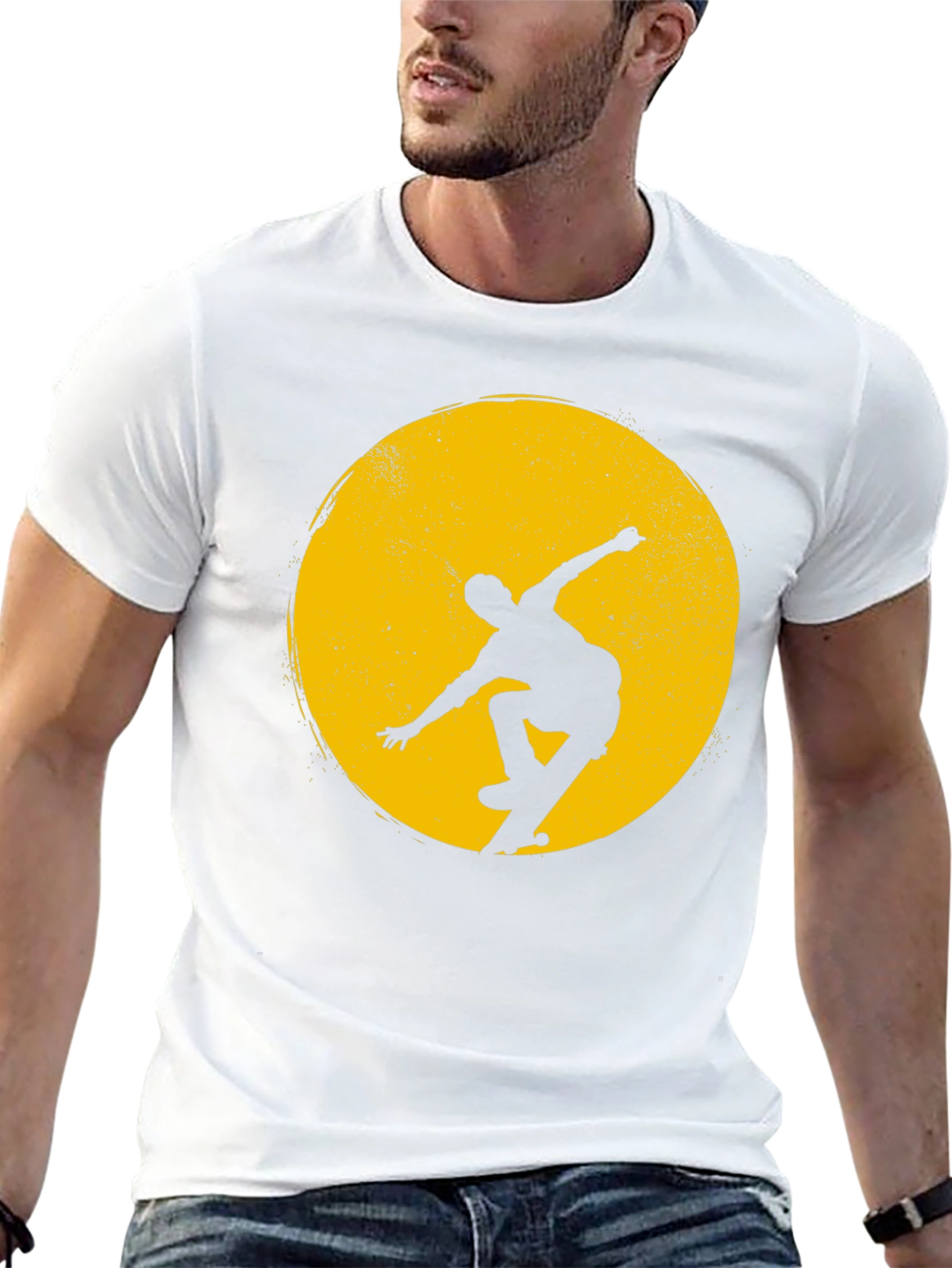 Skateboarder Silhouette Graphic Tee