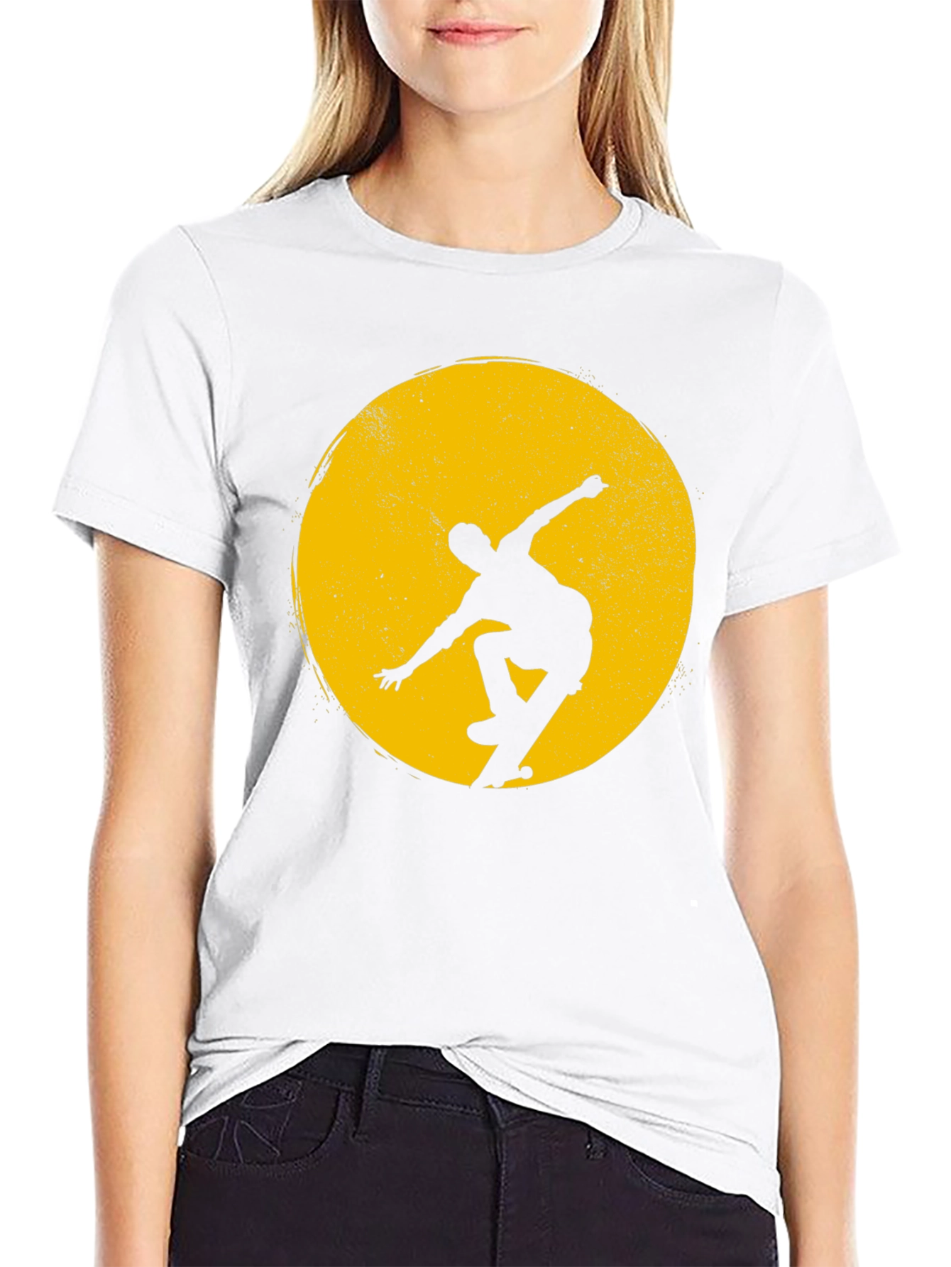 Skateboarder Silhouette Graphic Tee
