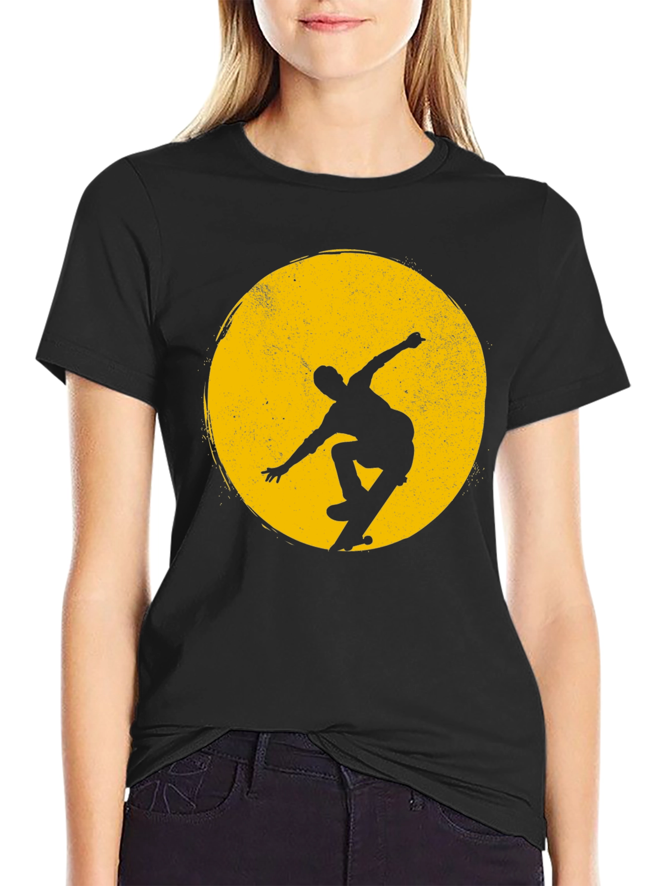 Skateboarder Silhouette Graphic Tee