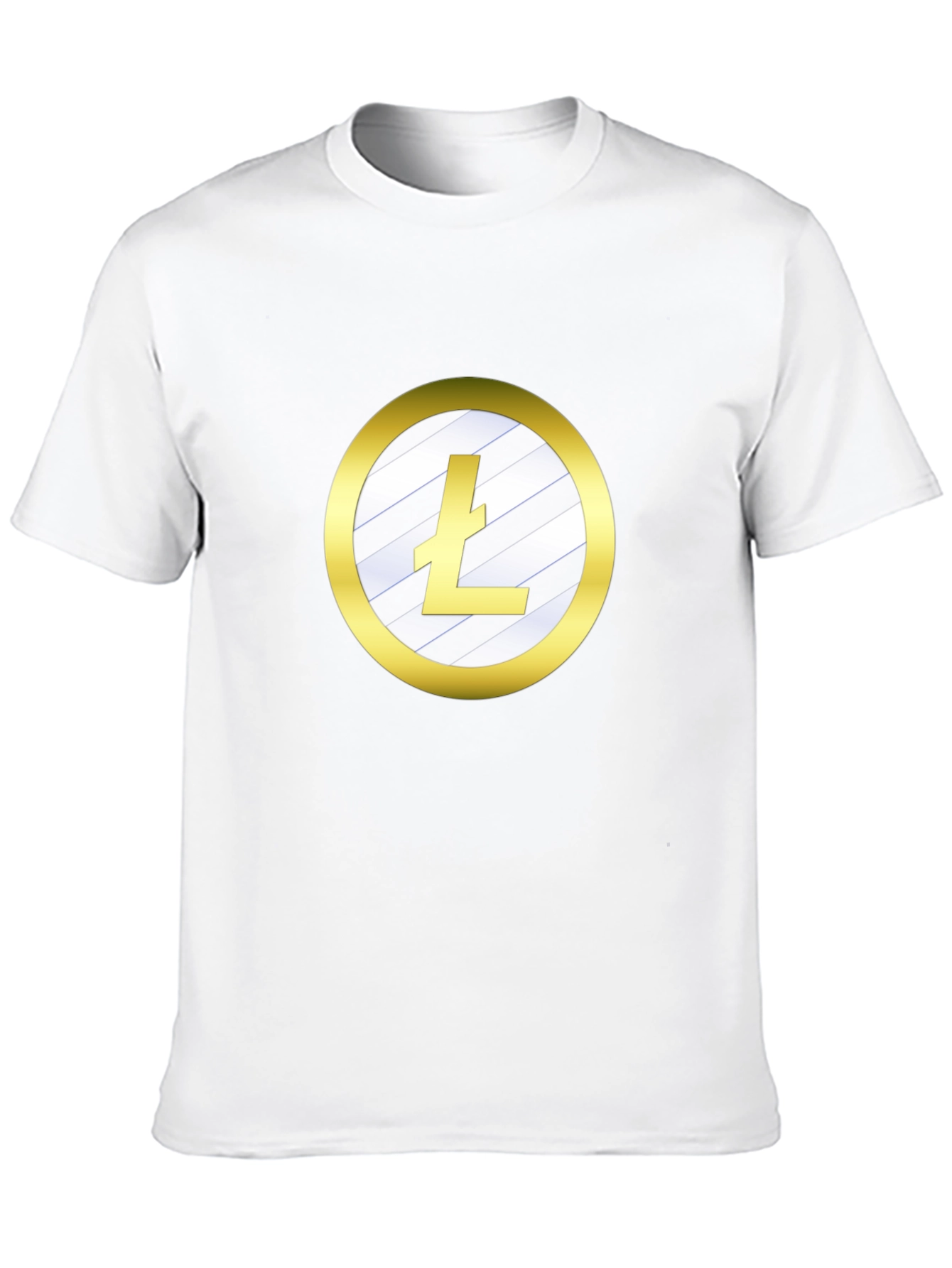 Crypto T-Shirt Litecoin Logo Black Tee