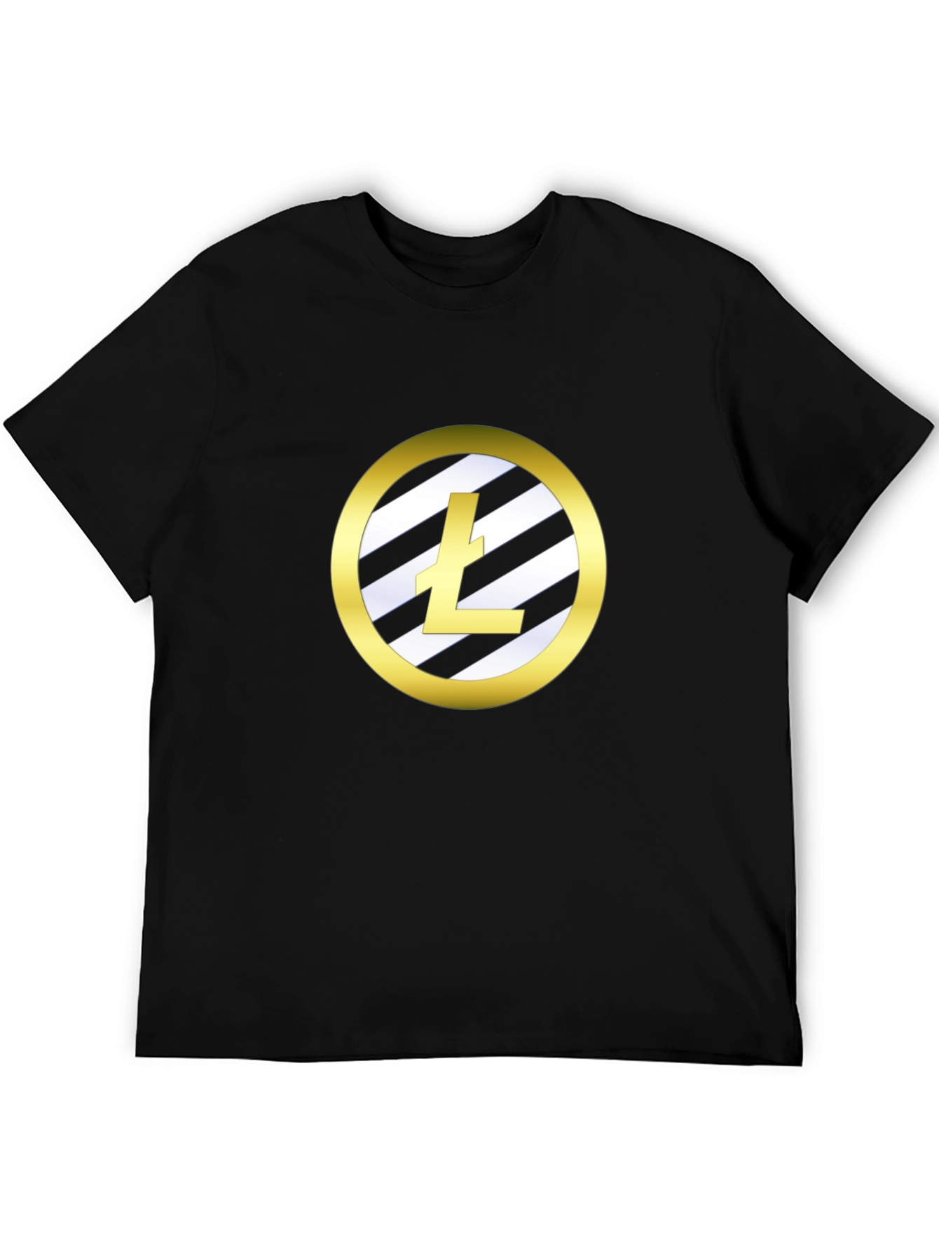 Crypto T-Shirt Litecoin Logo Black Tee