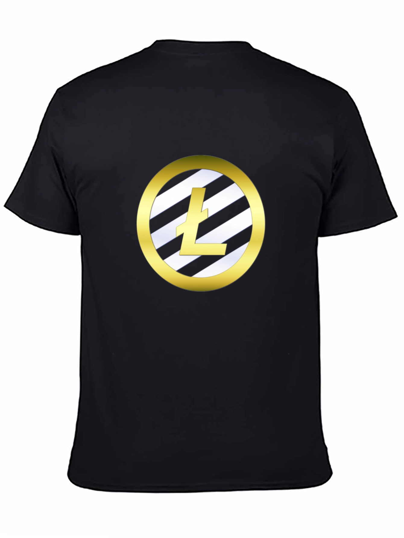 Crypto T-Shirt Litecoin Logo Black Tee