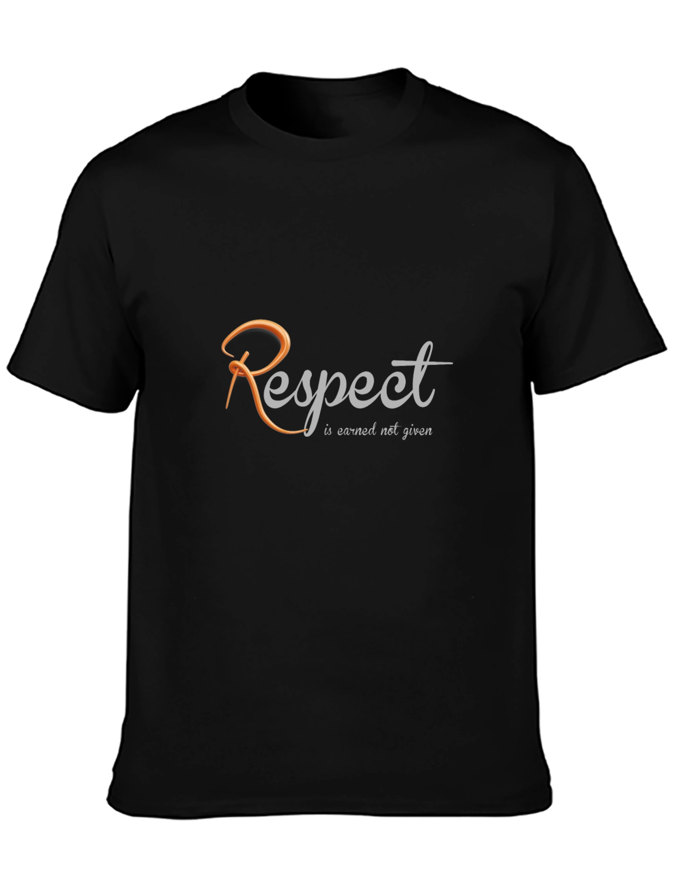 Respect Earned Not Given Graphic Tee - Black