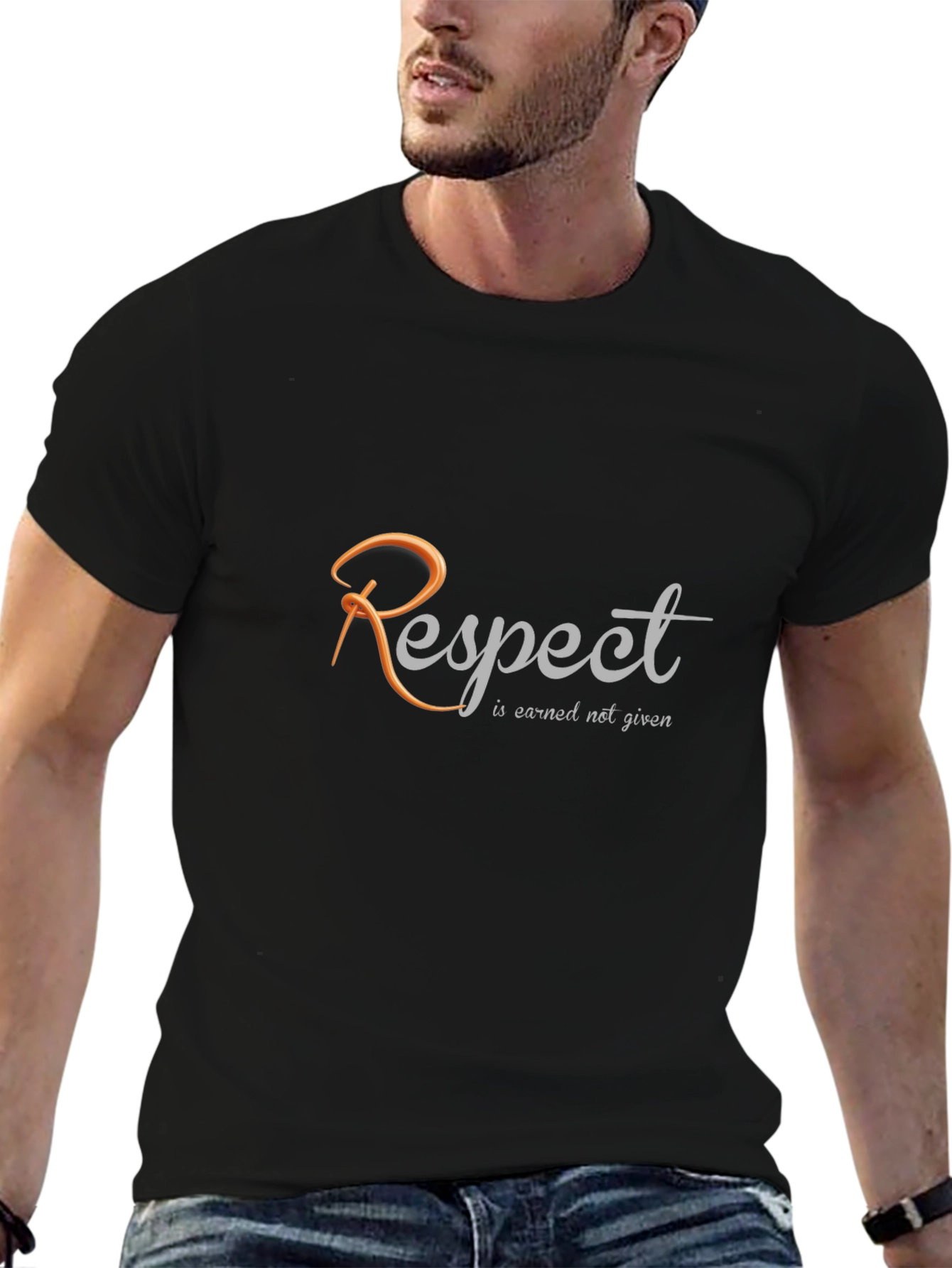 Respect Earned Not Given Graphic Tee - Black