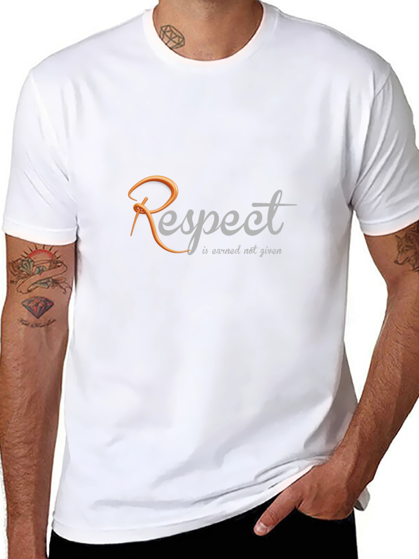 Respect Earned Not Given Graphic Tee - Black