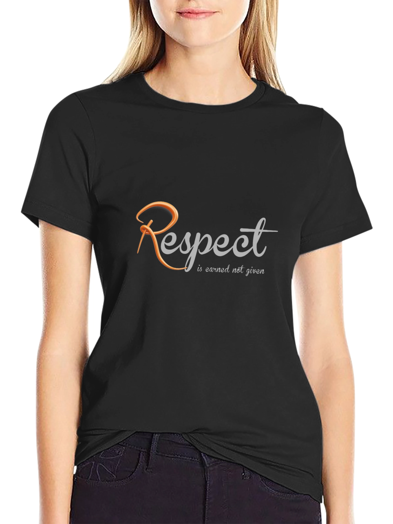 Respect Earned Not Given Graphic Tee - Black