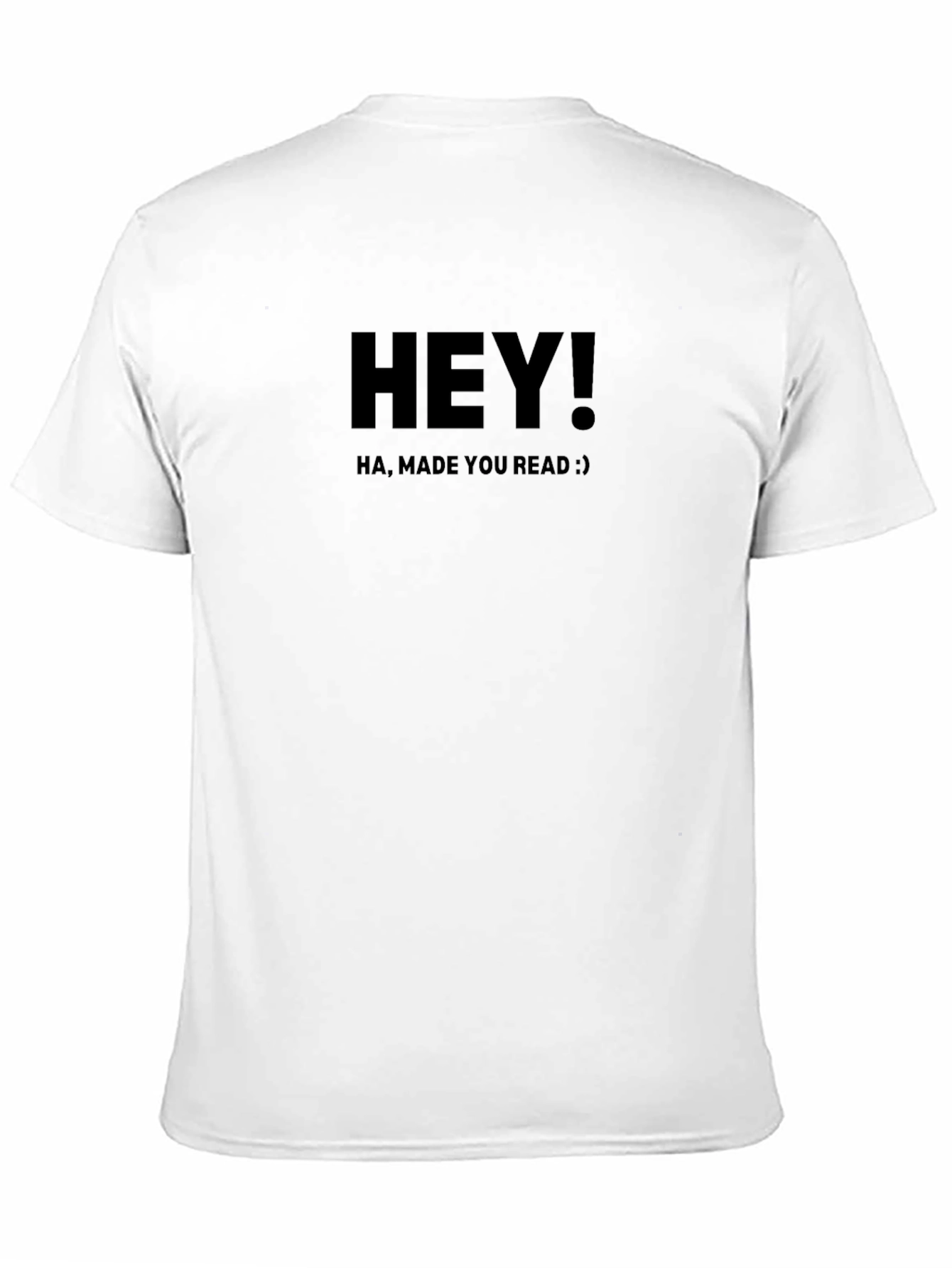 Hey! Made You Read Black Graphic T-Shirt