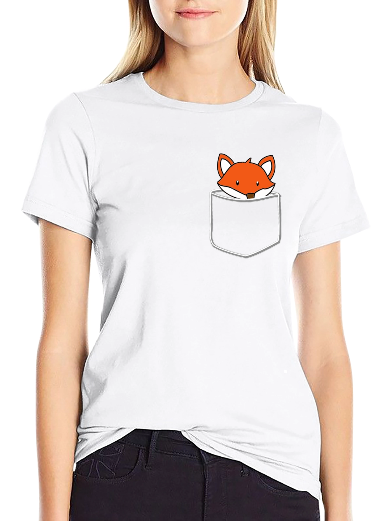 Fox Pocket T-Shirt - Cute & Casual Style