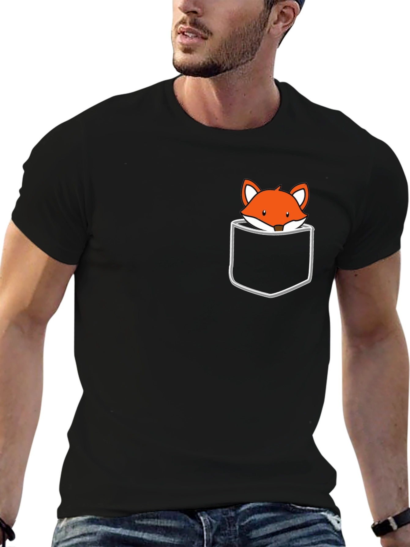 Fox Pocket T-Shirt - Cute & Casual Style