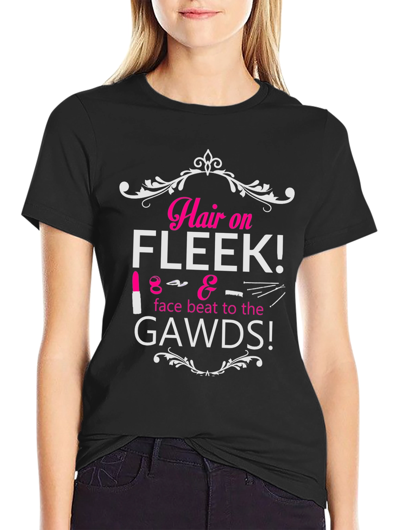 Hair on Fleek Graphic Tee - Beauty Fashion T-Shirt