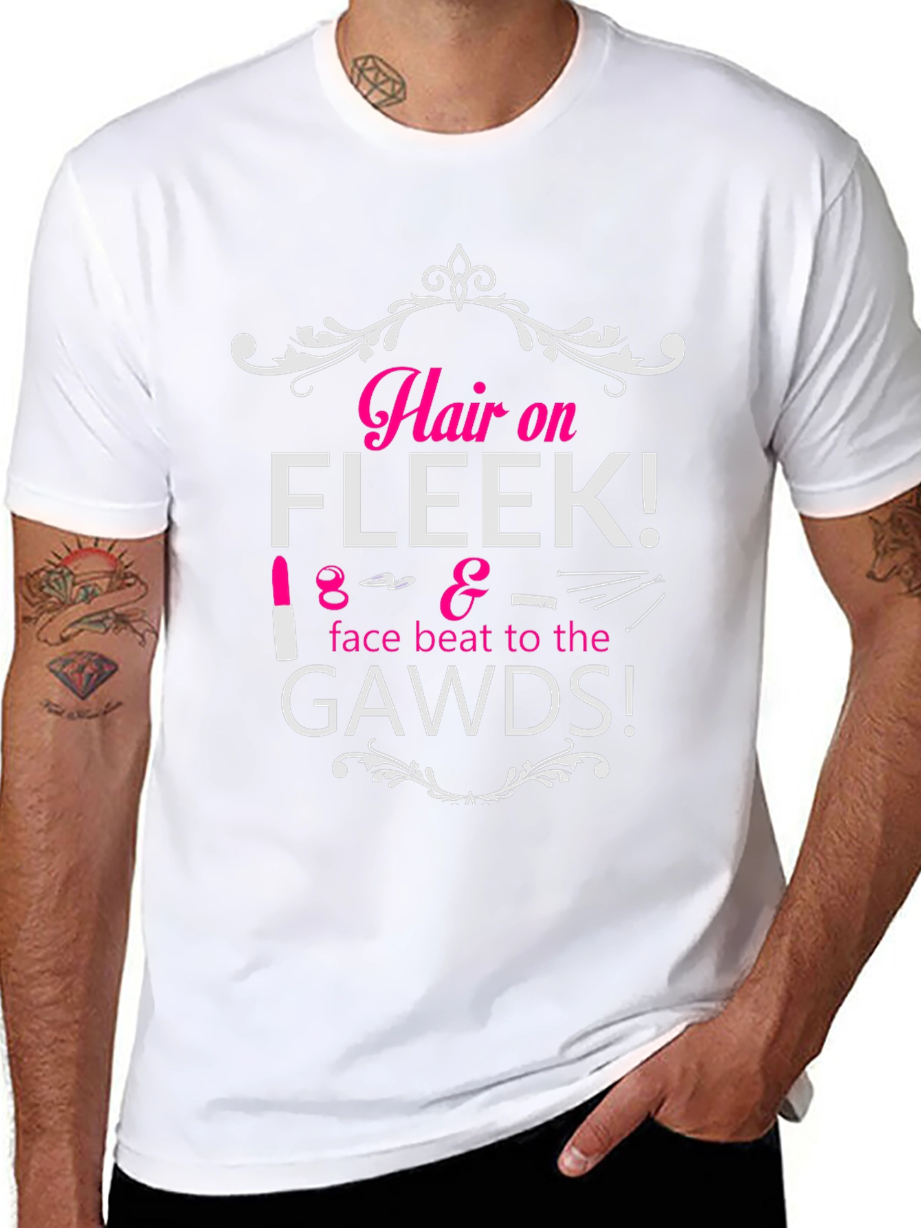 Hair on Fleek Graphic Tee - Beauty Fashion T-Shirt