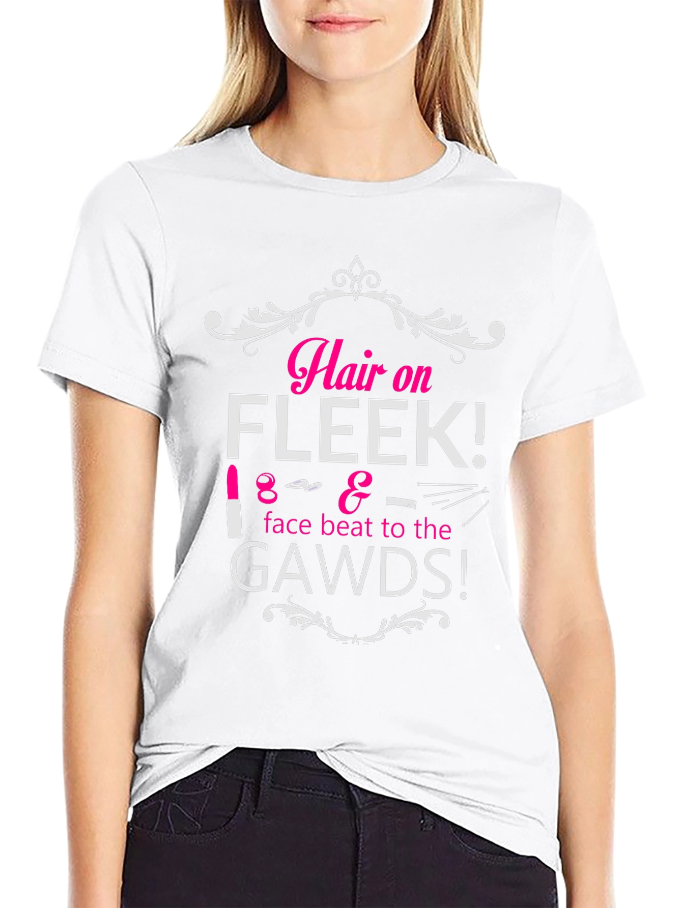 Hair on Fleek Graphic Tee - Beauty Fashion T-Shirt