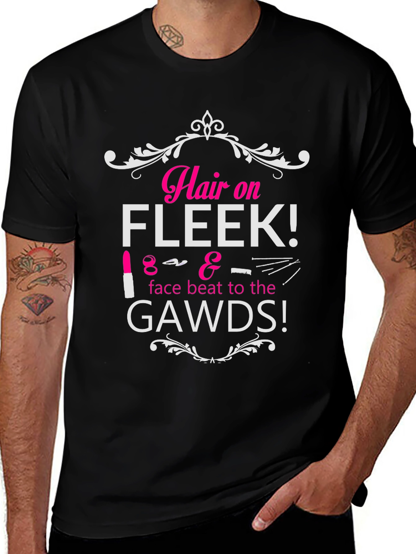 Hair on Fleek Graphic Tee - Beauty Fashion T-Shirt