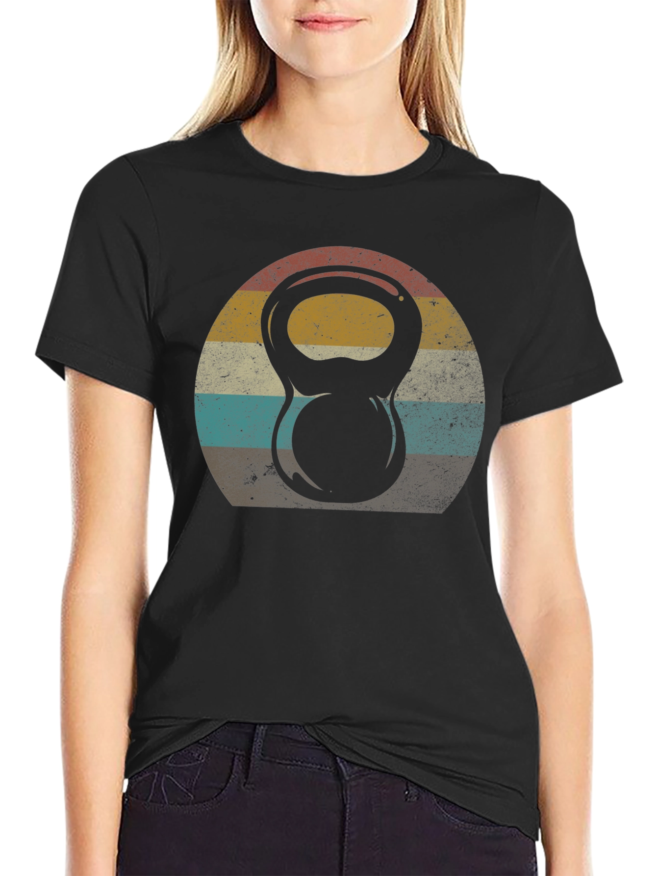 Retro Kettlebell Workout T-Shirt