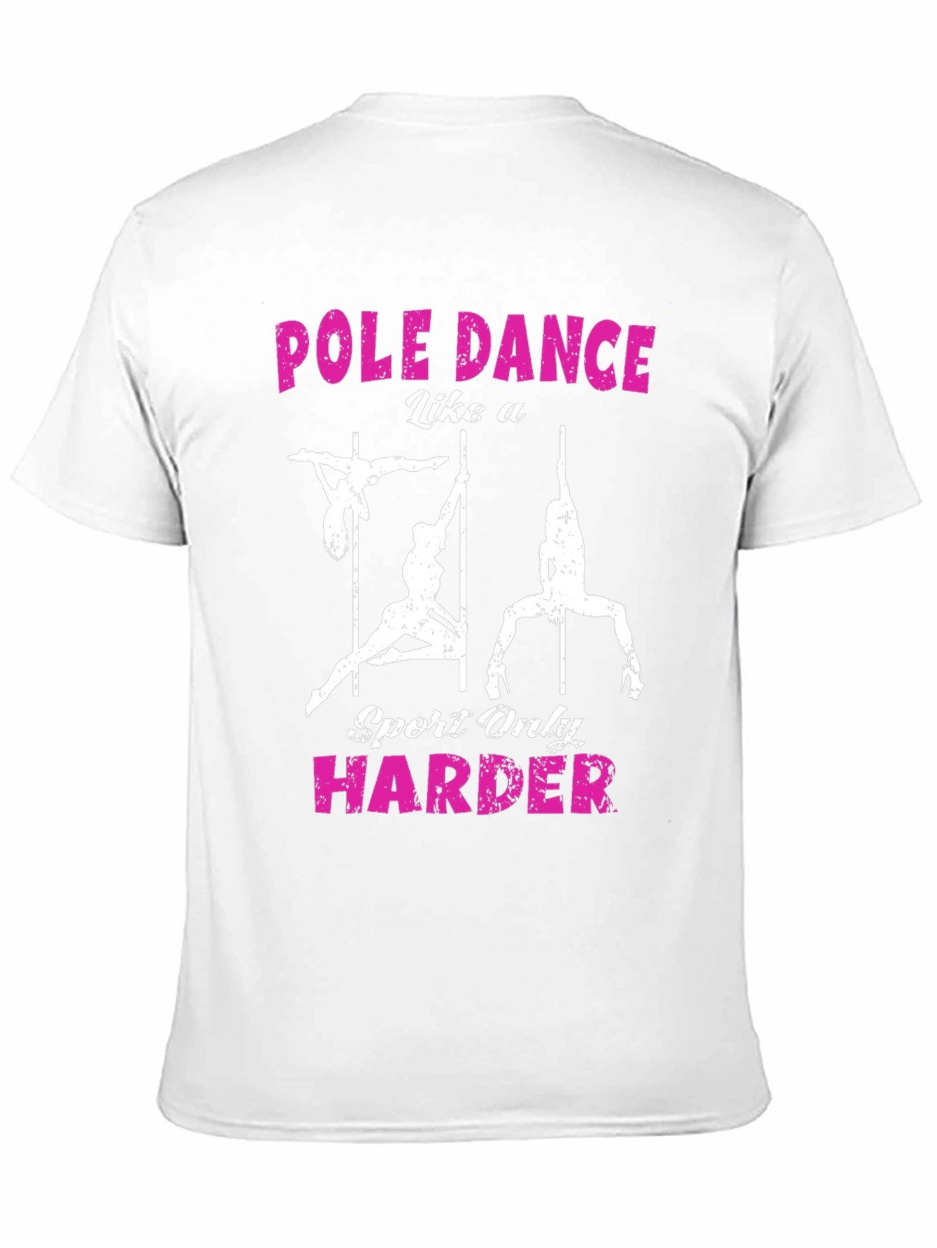 Pole Dance Harder Black Graphic T-Shirt