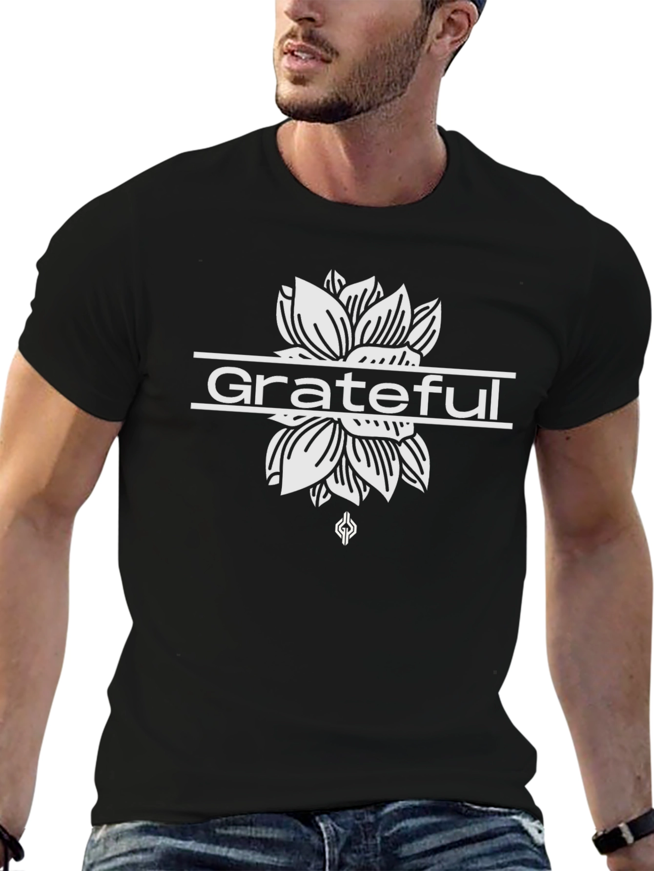 Grateful Lotus Graphic Tee - Black