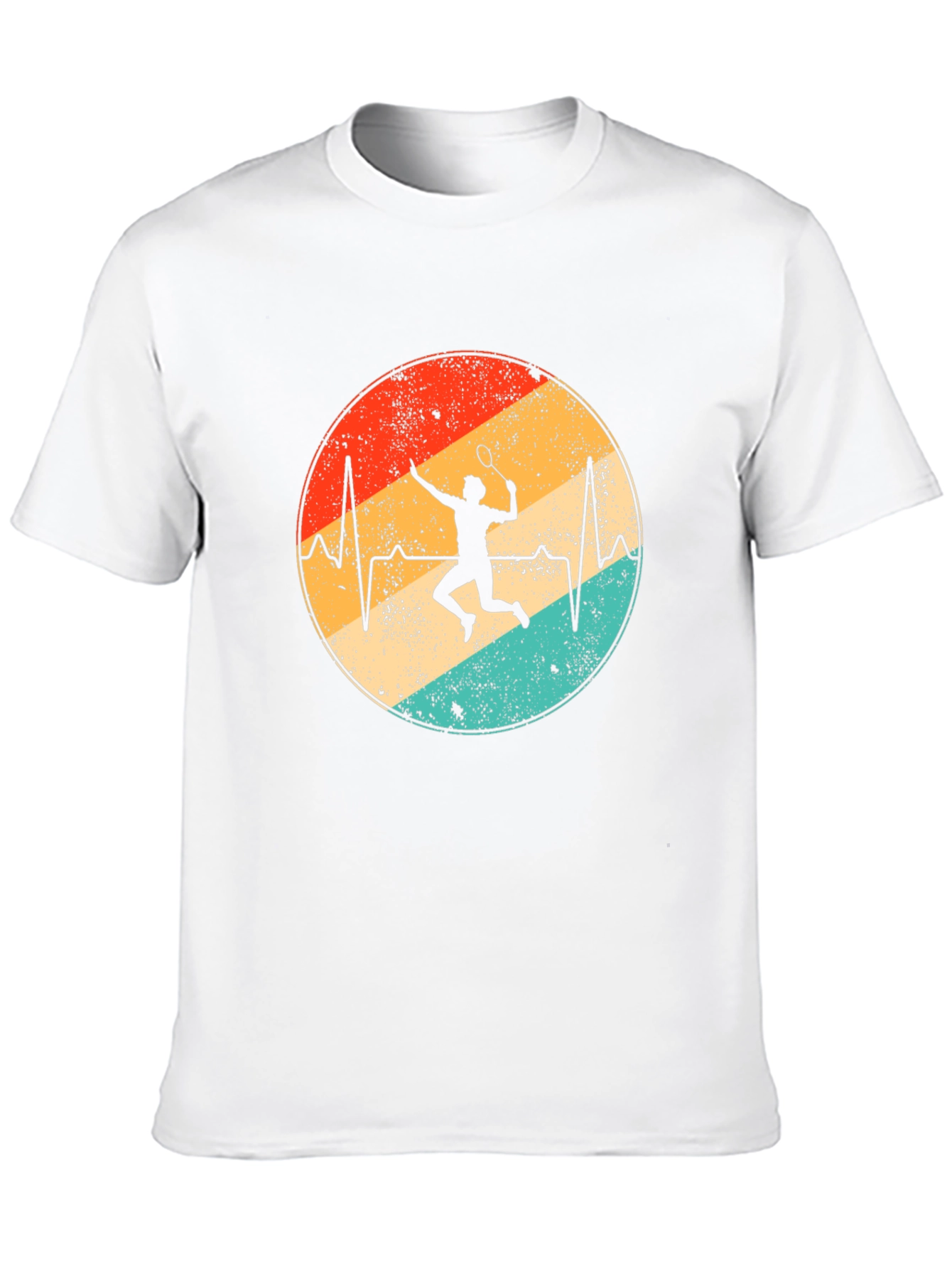 Badminton Heartbeat Graphic Tee