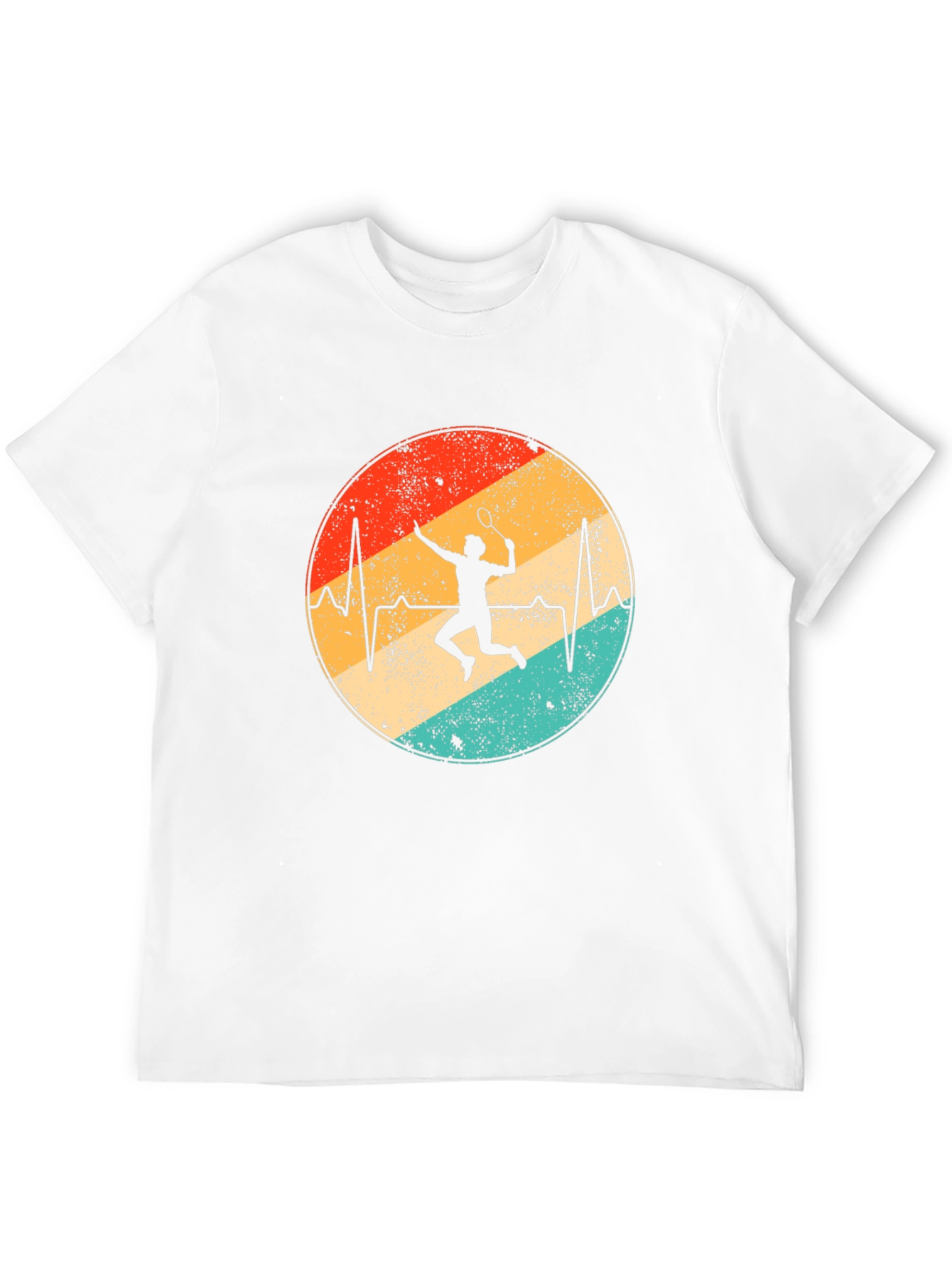 Badminton Heartbeat Graphic Tee