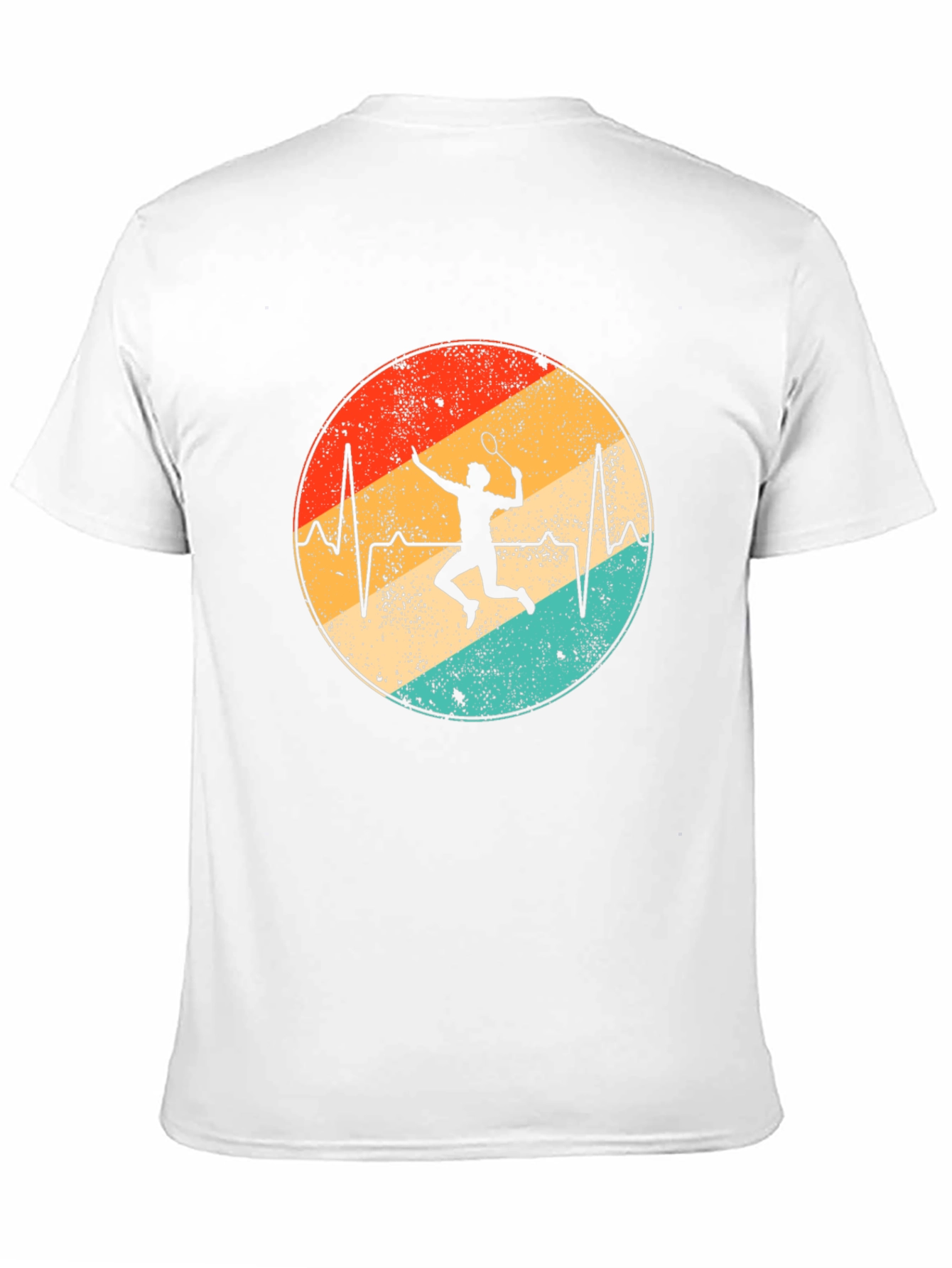 Badminton Heartbeat Graphic Tee
