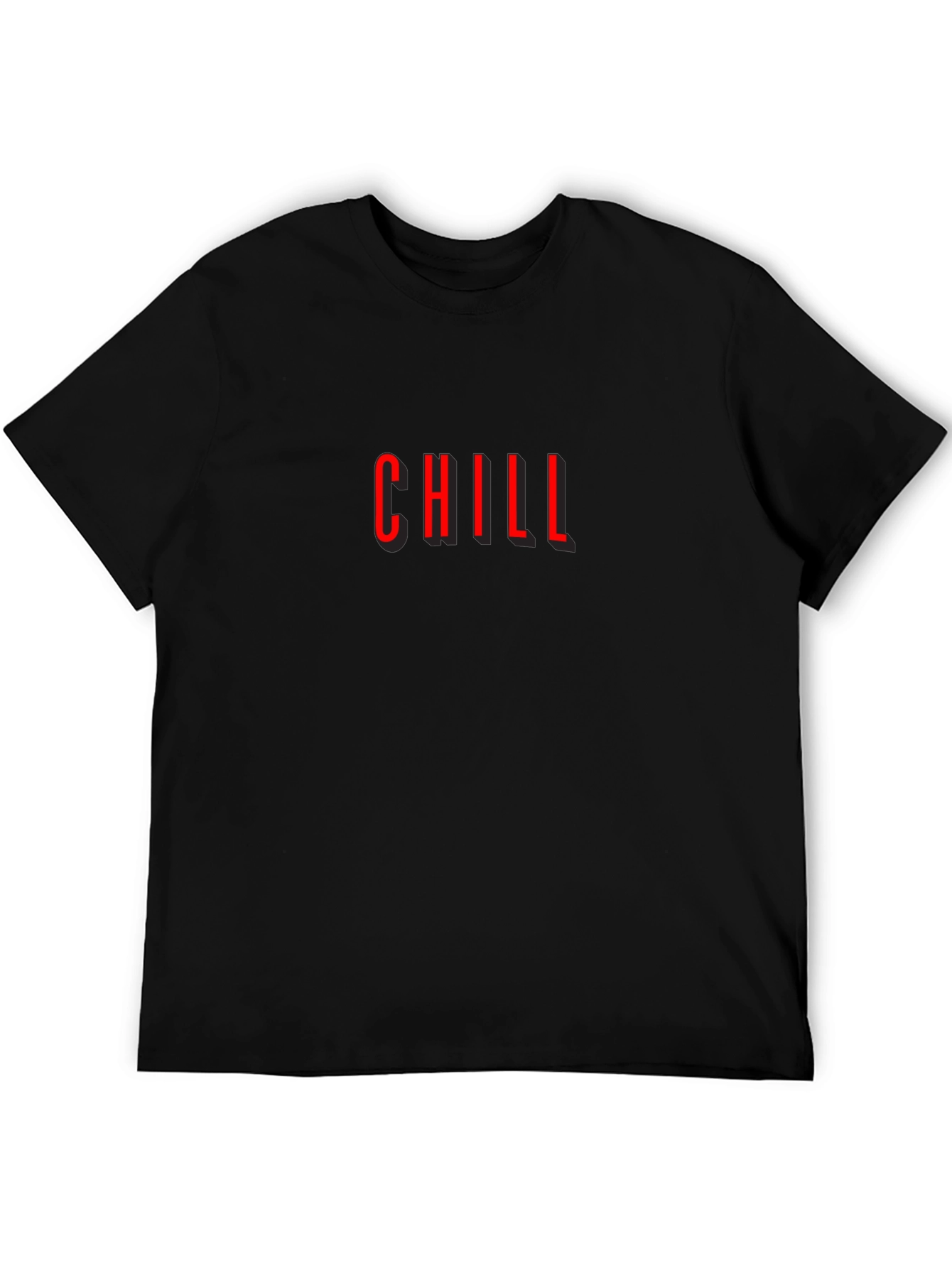 Chill Graphic Tee - Modern Black T-Shirt