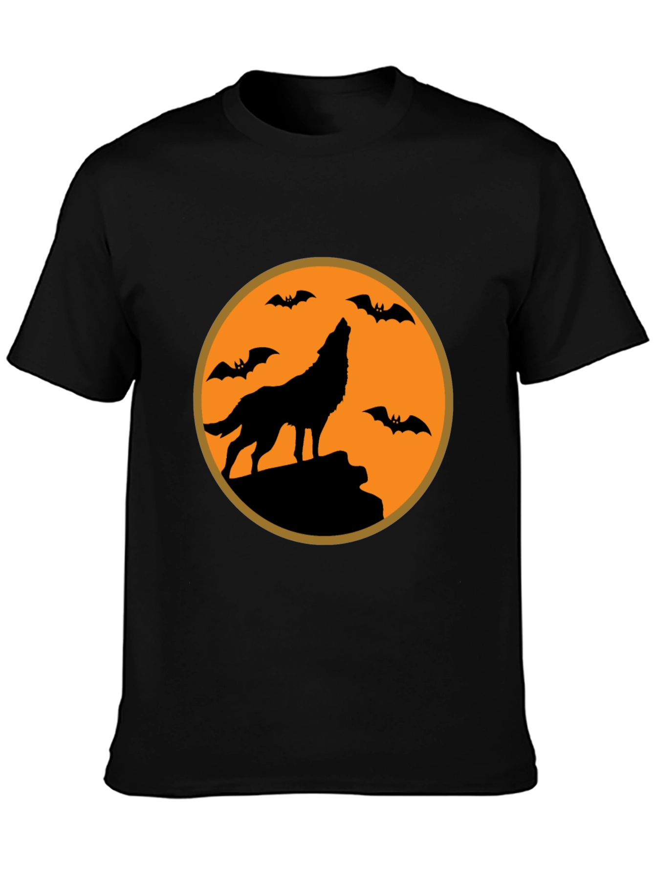 Halloween Wolf T-Shirt - Spooky Season Tee
