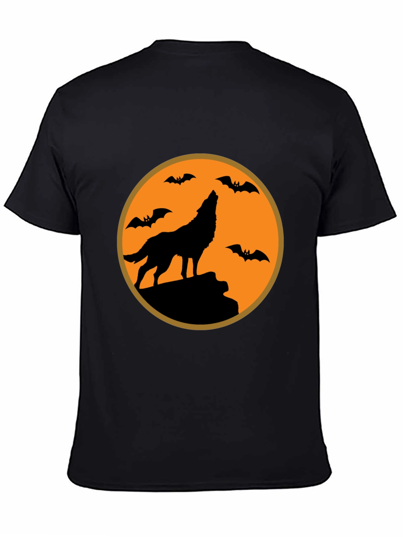 Halloween Wolf T-Shirt - Spooky Season Tee
