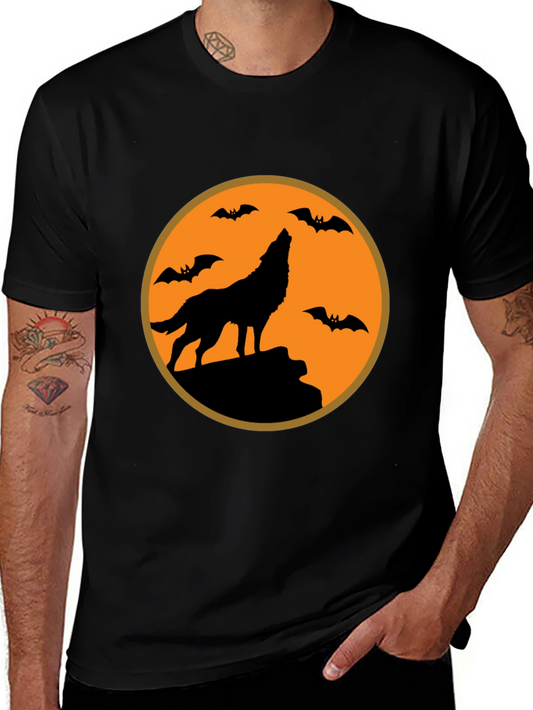 Halloween Wolf T-Shirt - Spooky Season Tee
