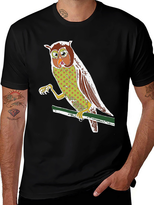 Owl Graphic Print Tee