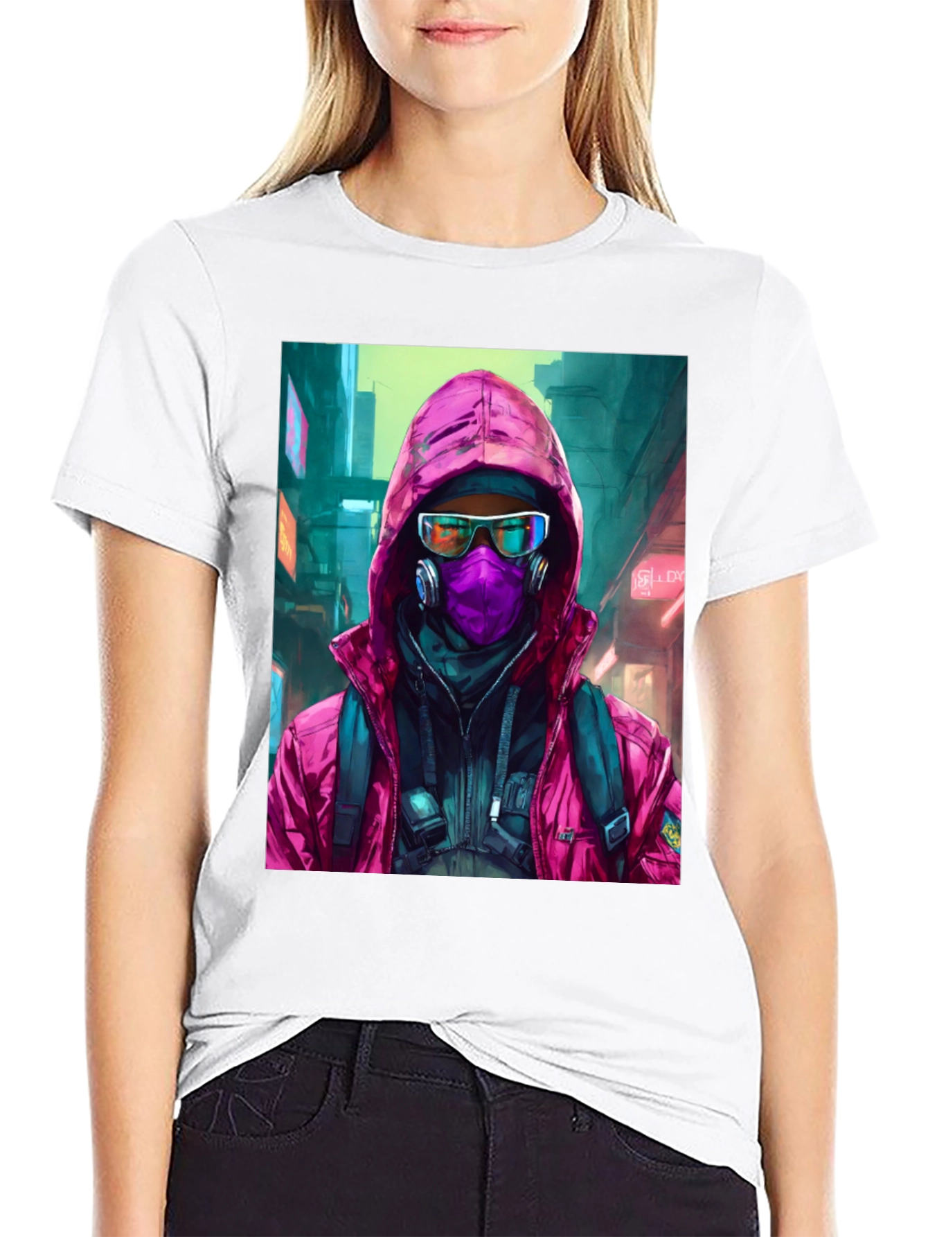 Cyberpunk Streetwear Graphic Tee
