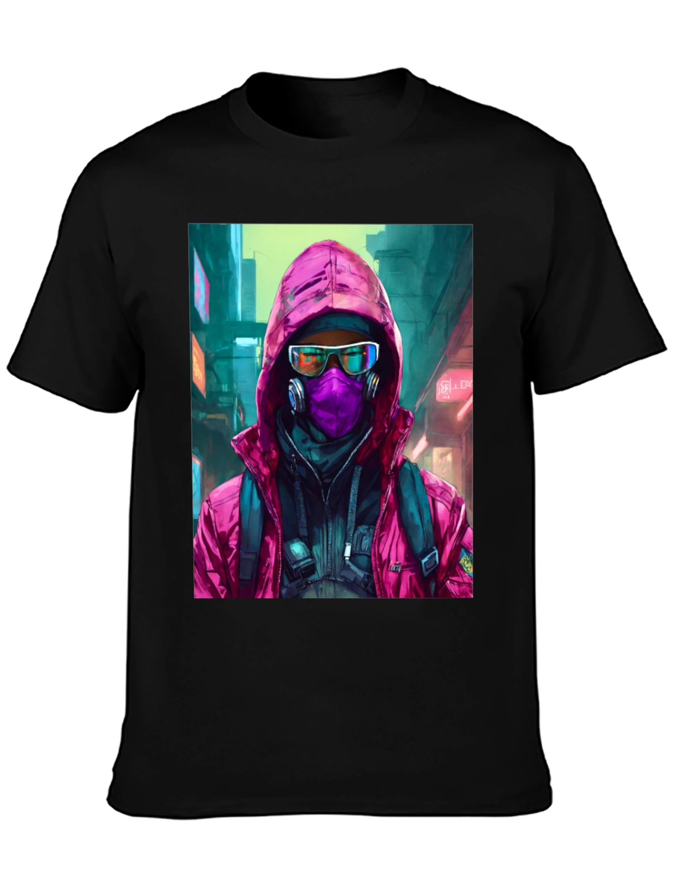 Cyberpunk Streetwear Graphic Tee