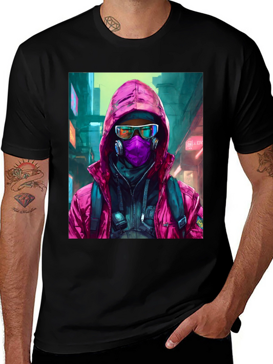 Cyberpunk Streetwear Graphic Tee