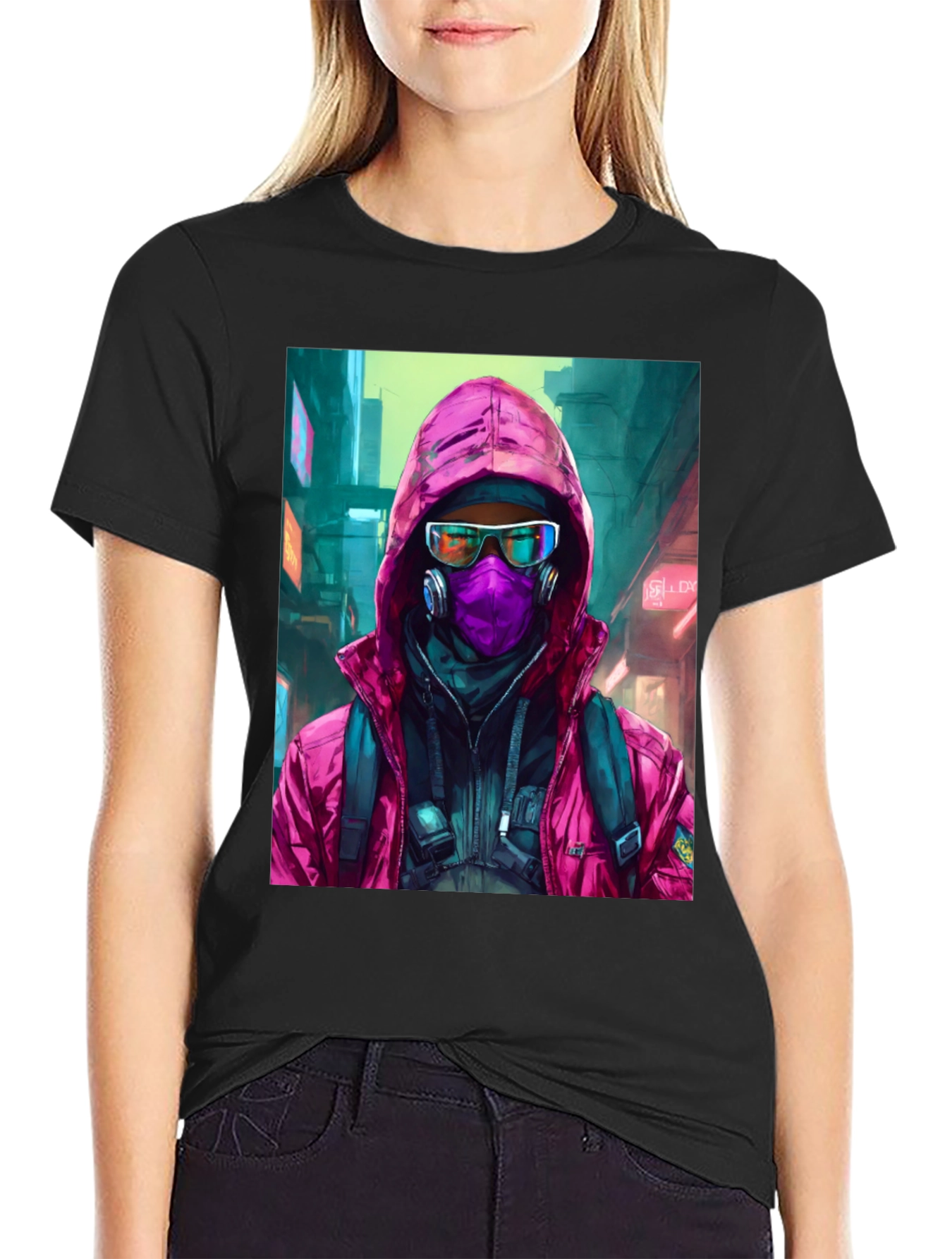 Cyberpunk Streetwear Graphic Tee