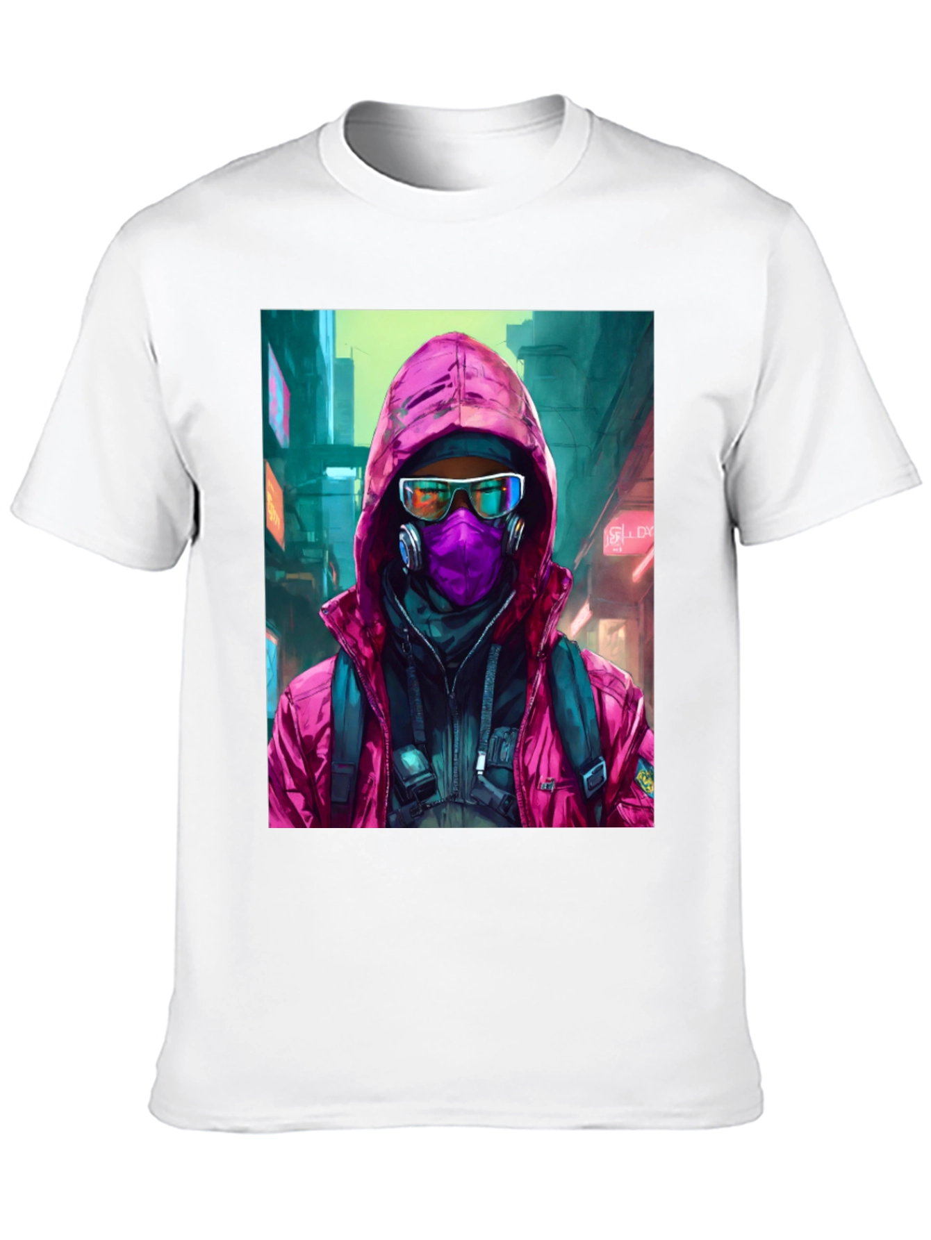 Cyberpunk Streetwear Graphic Tee
