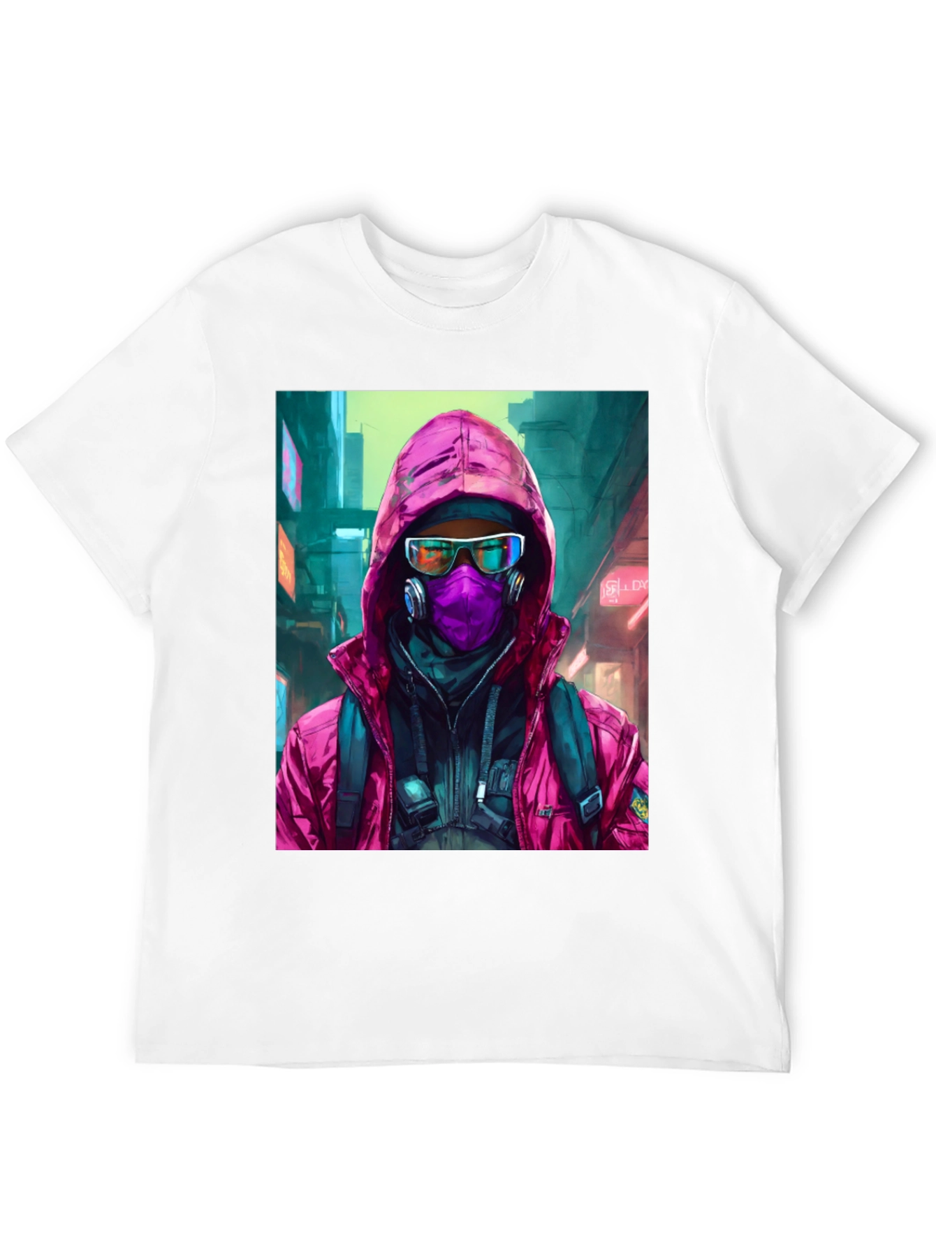 Cyberpunk Streetwear Graphic Tee