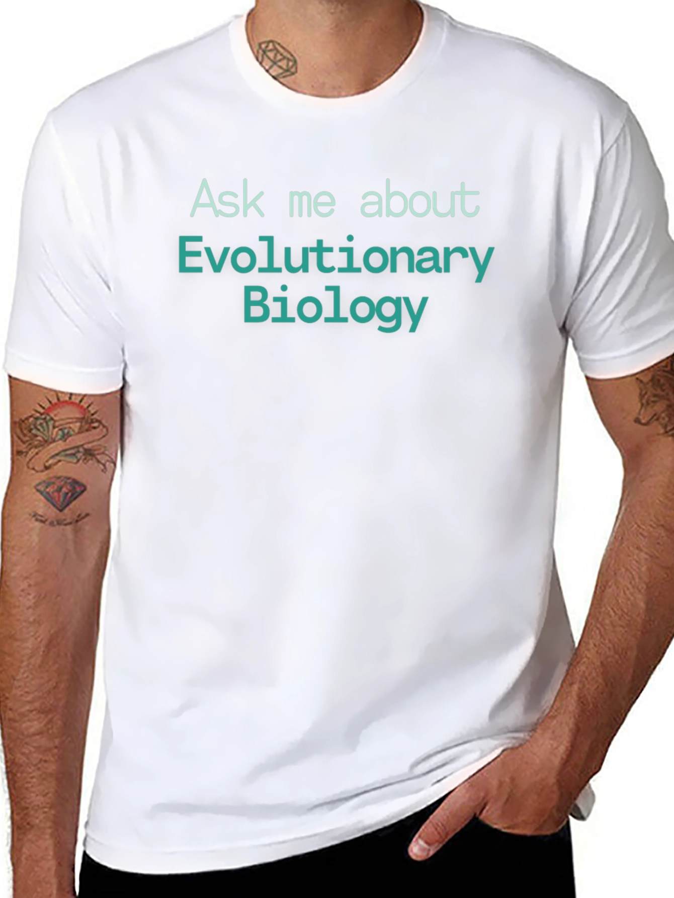 Evolutionary Biology T-Shirt - Ask Me About Science!