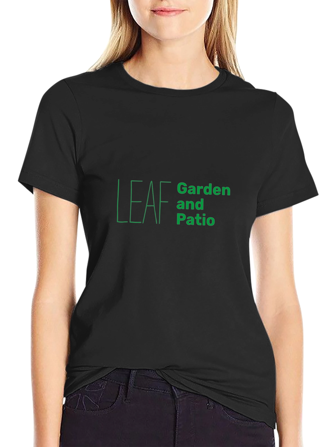 Leaf Garden & Patio Black T-Shirt