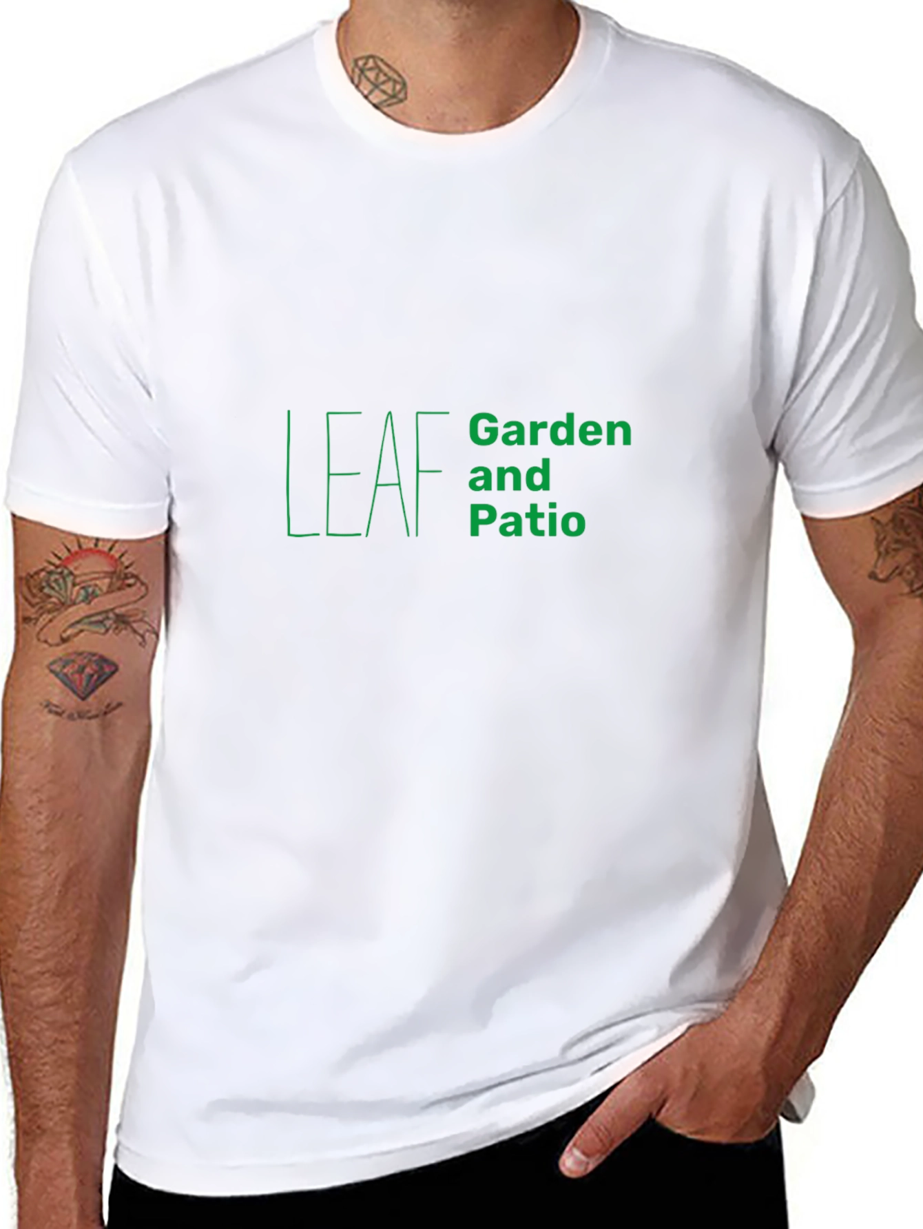 Leaf Garden & Patio Black T-Shirt
