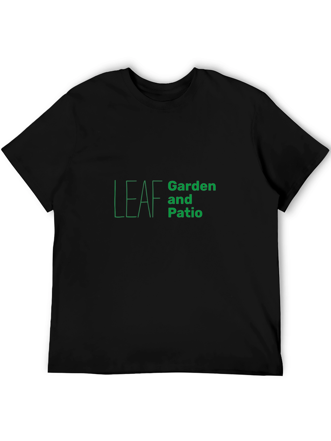Leaf Garden & Patio Black T-Shirt