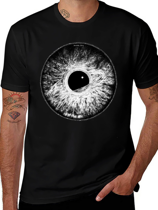 Eye Graphic T-Shirt - Unique Saturn Design