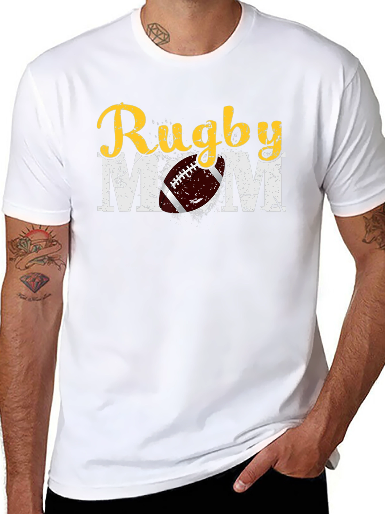 Rugby Mom T-Shirt - Novelty Graphic Tee