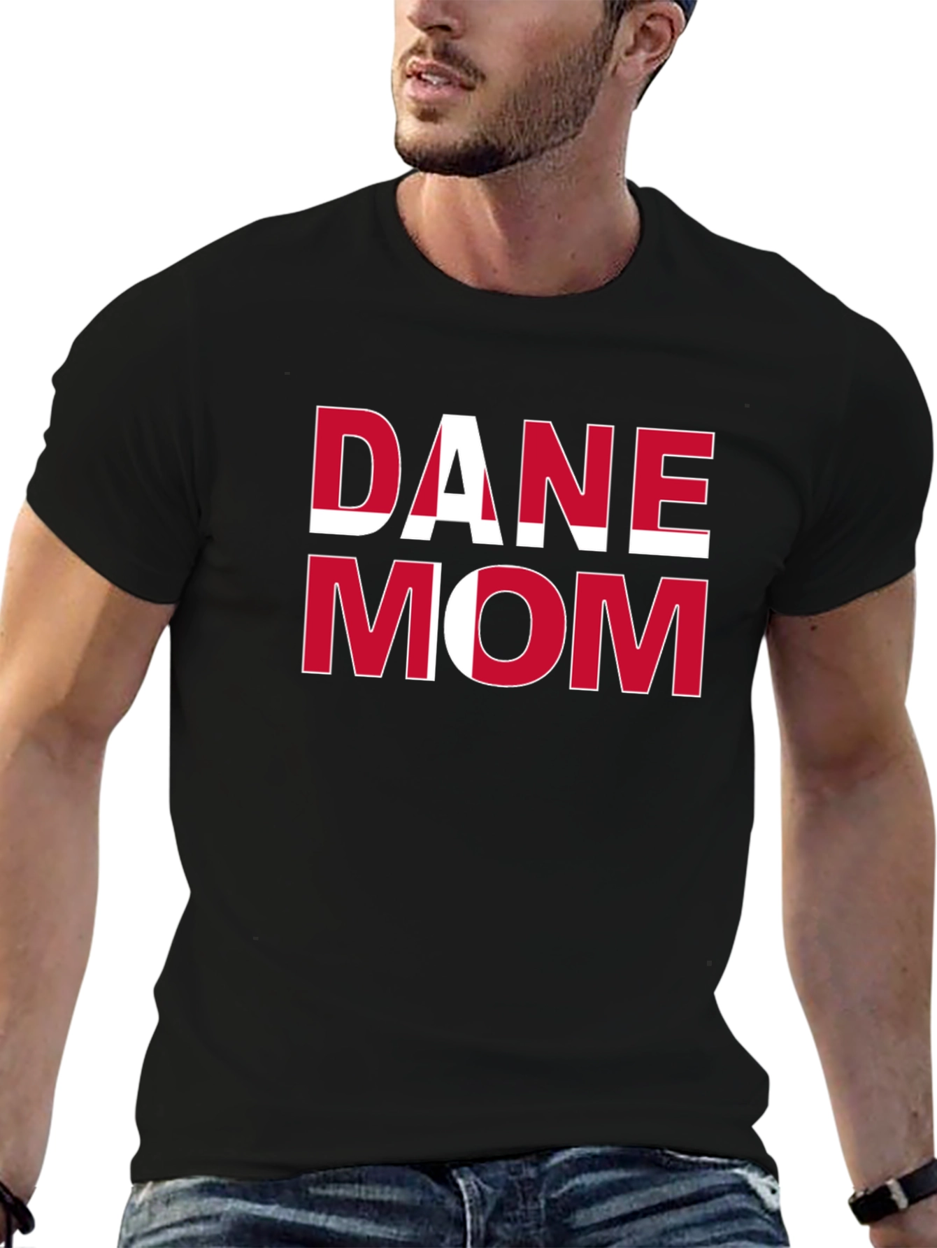 Dane Mom T-Shirt - Danish Flag Pride